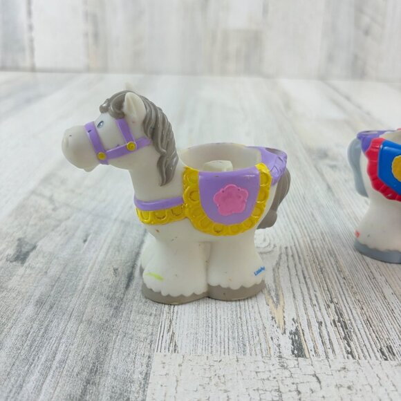 Fisher Price Little People Lot of 3 Royal Horses Prince Princess Castle Kingdom - Picture 4 of 16